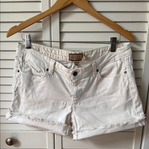 Paige Jean Women’s White Denim Shorts Size 28 Jimmy Jimmy